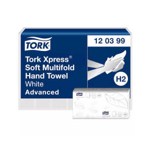 Листовые полотенца Tork Premium H2 Interfold двухслойные на 136 листов. Photo 2
