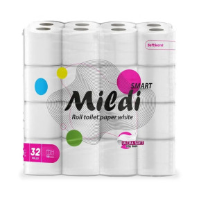Туалетная бумага Mildi Pro Expert ТМ КОХОВИНКА, двухслойная, белая, 32шт