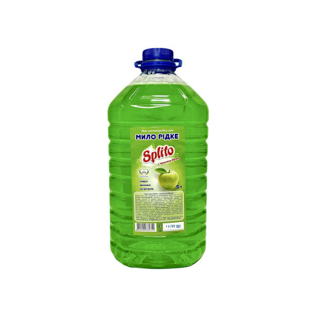 Мыло жидкое с ароматом яблока Splito 5л