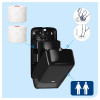 Диспенсер для туалетной бумаги TORK Mid-Size в меди рулонах, на 2 рулона, черный