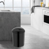 Корзина для мусора с крышкой-бабочкой Rulopak, 15 л, черная