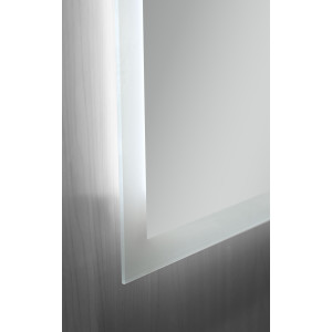 Зеркало Mixxus FLAT MR04-80x60 с Led Touch, Anti-fog, димером, регулятором яркости, часами (MI6928)