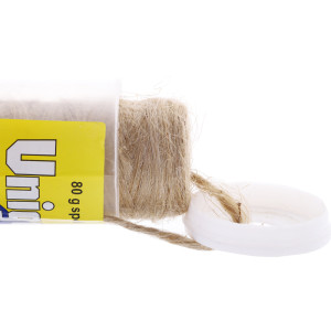 Лен сантехнический Unipak Unigarn 80г. (Катушка в контейнере) (UP0587)