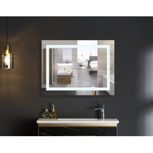 Зеркало Mixxus WARM MR12-80x60-Reverse с Led Touch, Anti-fog, димером, регулятором яркости (MI6672)